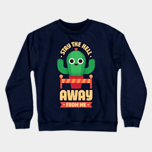 Cactus Practicing Social Distancing Crewneck Sweatshirt